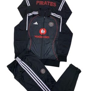 Soccer Supporter Tracksuit - Orlando Pirates Black